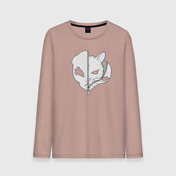 Мужской лонгслив Кошка - инопланетянин