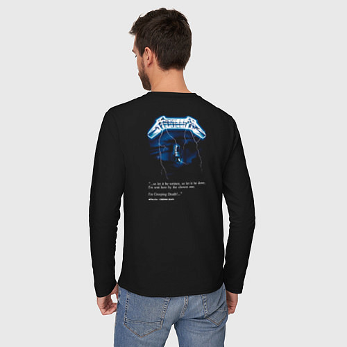 Мужской лонгслив Metallica Ride the Lightning / Черный – фото 4