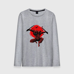 Лонгслив хлопковый мужской Ninja, цвет: меланж