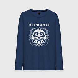 Лонгслив хлопковый мужской The Cranberries rock panda, цвет: тёмно-синий