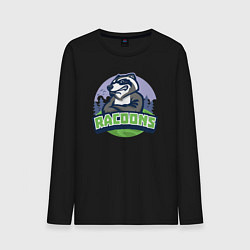 Мужской лонгслив Команда енотов