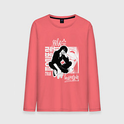 Мужской лонгслив Поднятие уровня в одиночку Граффити