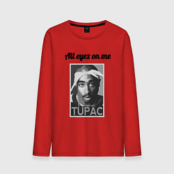 Лонгслив хлопковый мужской 2pac Art All eayz on me, цвет: красный