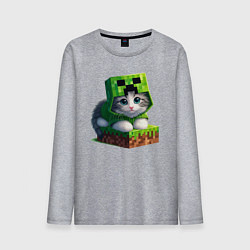 Мужской лонгслив Kitten creeper collaboration - ai art