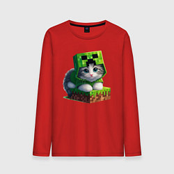 Мужской лонгслив Kitten creeper collaboration - ai art