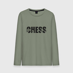 Мужской лонгслив Chess арт