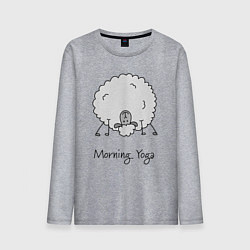 Мужской лонгслив Утро и йога