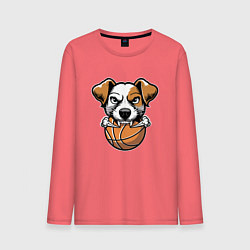 Мужской лонгслив Баскетбольный Джек Рассел терьер