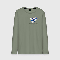 Мужской лонгслив Im from Finland - motto