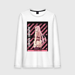 Лонгслив хлопковый мужской Франкс Зеро Ту, цвет: белый