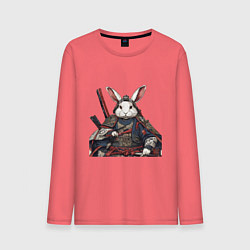 Лонгслив хлопковый мужской Самурай Кроль, цвет: коралловый