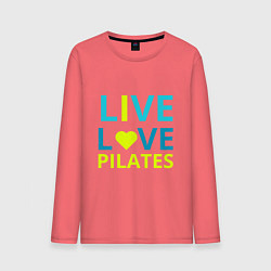 Мужской лонгслив Пилатес - любовь