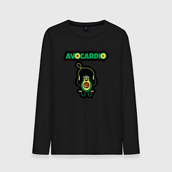 Лонгслив хлопковый мужской Avocardio, цвет: черный