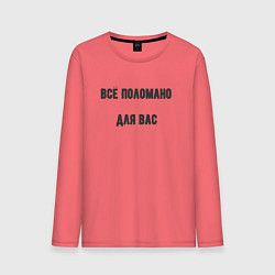 Мужской лонгслив Всё поломано для вас