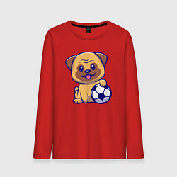 Мужской лонгслив Бульдог футболист