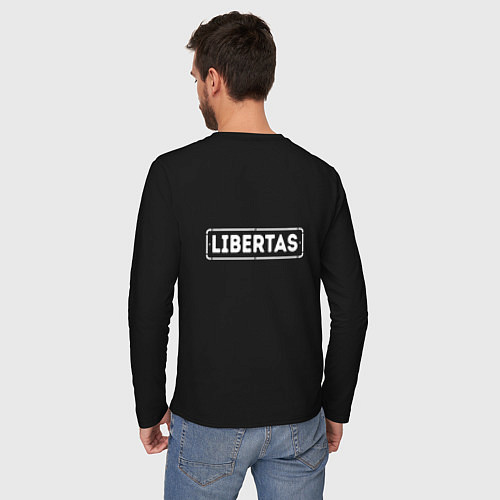 Мужской лонгслив Поршни делают меня свободным club unit 2 / Черный – фото 4