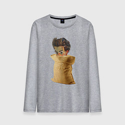 Мужской лонгслив Шиле в мешке не утаишь