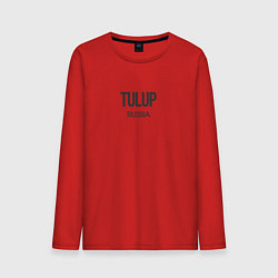 Лонгслив хлопковый мужской Tulup, цвет: красный