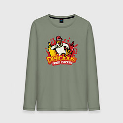 Мужской лонгслив Жареный цыплёнок