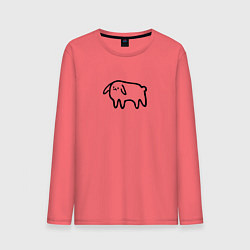 Мужской лонгслив Глупенький смешной песик