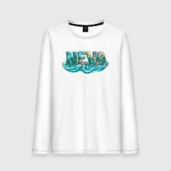 Мужской лонгслив Река Нева