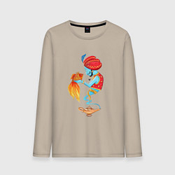 Мужской лонгслив Джинн и золотая рыбка