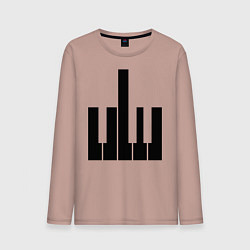 Мужской лонгслив Fuck your music!