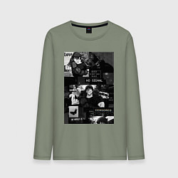 Мужской лонгслив Магическая битва Тодзи Фусигуро коллаж