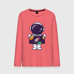Мужской лонгслив Космонавтик и космос