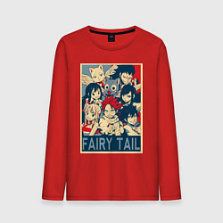 Мужской лонгслив Хвост Феи Эрза Скарлет Нацу Драгнил