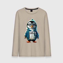 Мужской лонгслив Мимимишный Пингвинчик