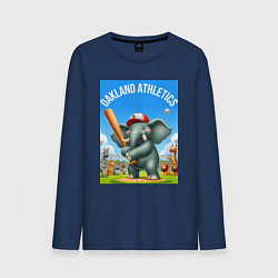 Мужской лонгслив Elephant - batter Oakland Athletics