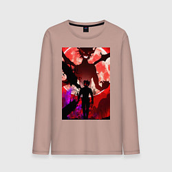 Мужской лонгслив Чёрный клевер Аста демон