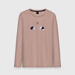 Лонгслив хлопковый мужской Fushiguro Megumi, цвет: пыльно-розовый