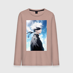 Мужской лонгслив Магическая битва Сатору Годзё в повязке