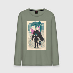 Мужской лонгслив Магическая битва Маки Дзэнин маг
