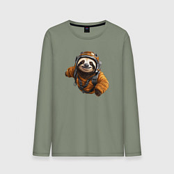 Мужской лонгслив Ленивец-парашютист