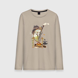 Мужской лонгслив Ходячий замок: Studio Ghibli