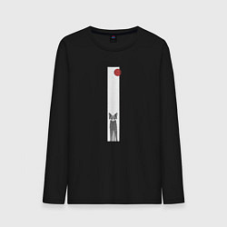 Мужской лонгслив Хитрая лиса в рамке