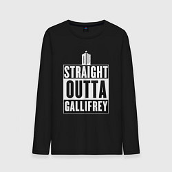 Мужской лонгслив Straight outta gallifrey