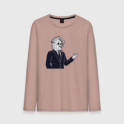 Мужской лонгслив Человек скворечник