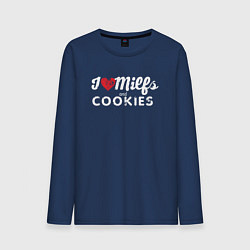Мужской лонгслив Milf and cookies милфа