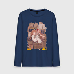 Мужской лонгслив Волчица и пряности Холо арт