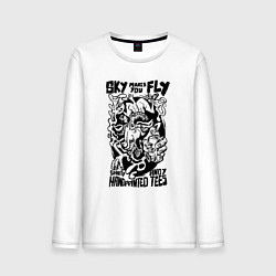 Мужской лонгслив Небо зовёт летать