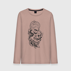 Мужской лонгслив Магическая битва Сукуна Юджи