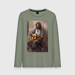 Мужской лонгслив Моряк гитарист