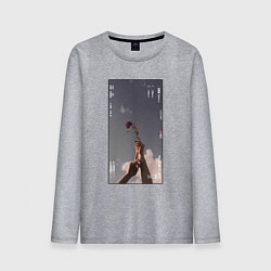 Мужской лонгслив Фото розы