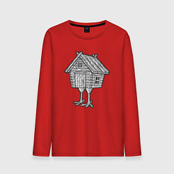 Мужской лонгслив Избушка на курьих ножках