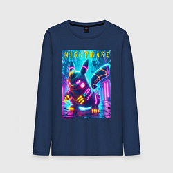 Мужской лонгслив Ужасный Пикачу - ночной кошмар