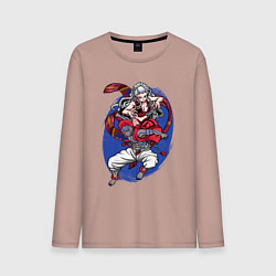 Мужской лонгслив Клинок рассекающий демонов Акадза Даки Высшие Луны